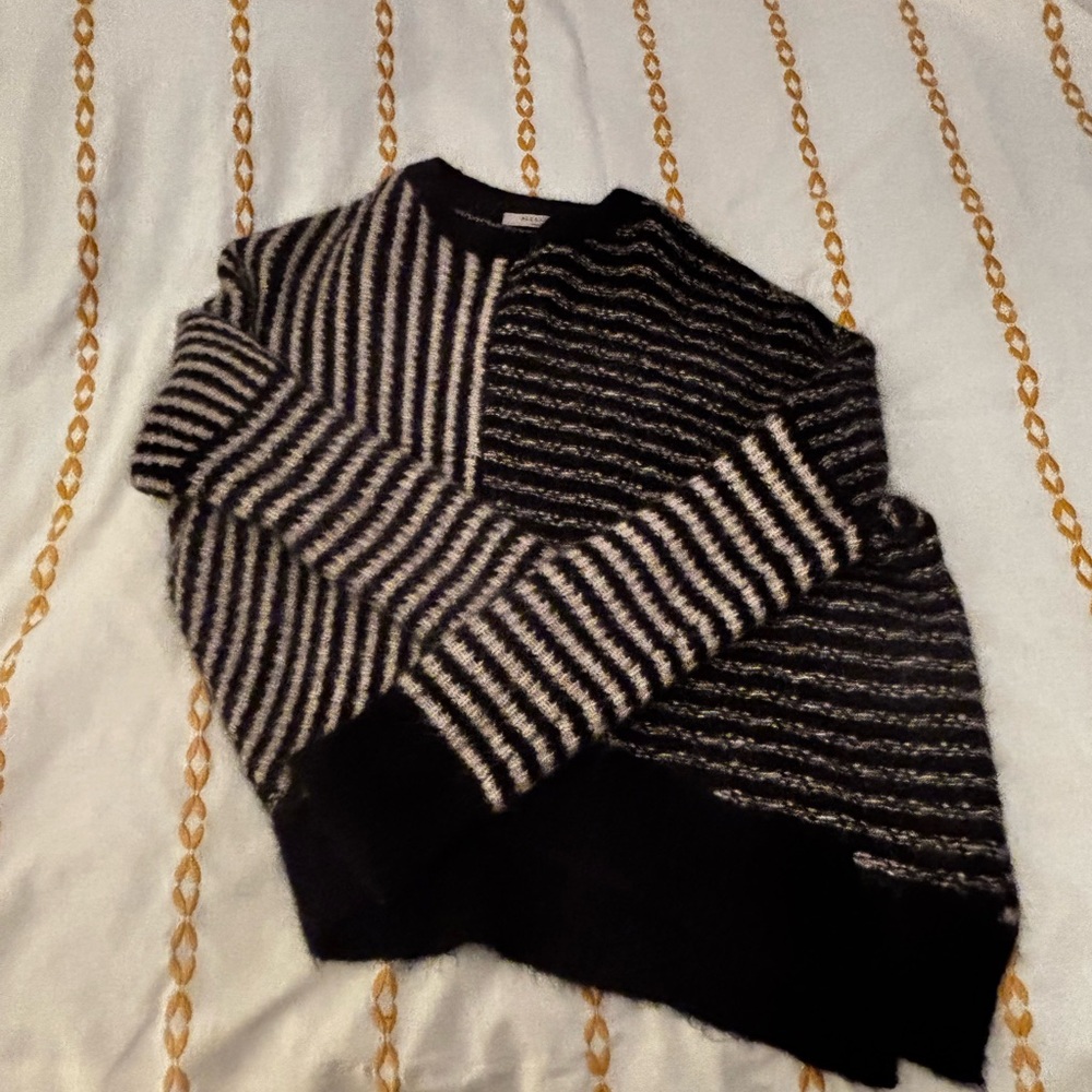 All Saints SELINA STRIPE ASYMMETRIC JUMPER - Picture 2 of 5